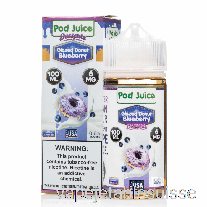 Vape Suisse Beignet Glacé Myrtille - Jus De Dosette - 100ml 12mg